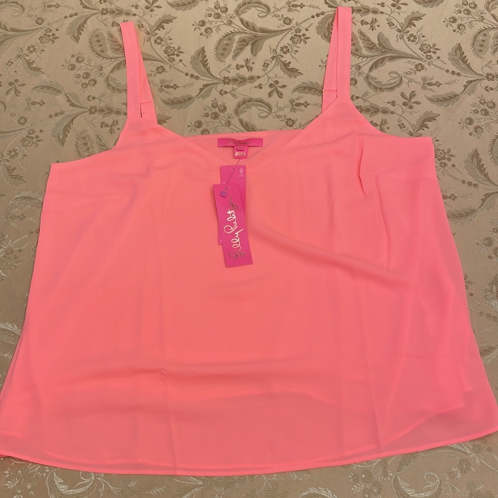 Lilly Pulitzer Nadia Cami Style 007480 Lilly’s Coral size XL